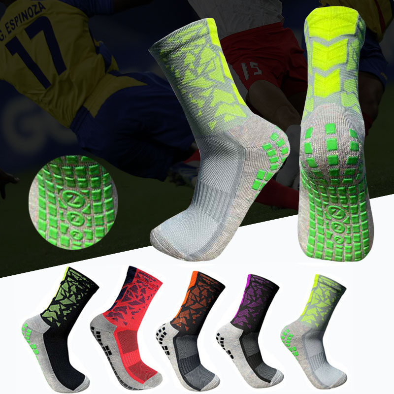 Adult Clothing Thickened Towel Bottom Silo Socks Rubber Bottom Anti Slip Football Socks Suction sweat and abrasion Sport socks-Taobao
