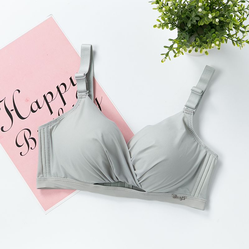 Flat áo ngực aa cup vẻ đẹp không vòng thép tụ tập trên đồ lót sexy không đánh dấu dày ngực nhỏ dày siêu nữ dày.