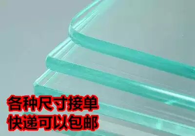 Customized tempered glass countertop table table table Tea cube round square shaped glass customized