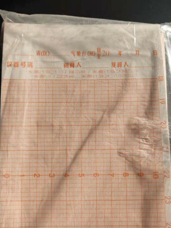 8721 Temperature and humidity recording paper Rainfall recording paper Weather printing paper Diary curve table