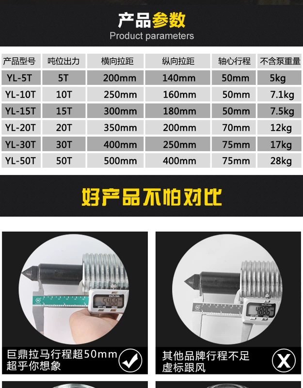 Máy kéo thủy lực tách rời Máy kéo hai móng ba móng 5T10T20T30T50T tấn bán trực tiếp tại nhà máy