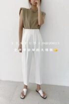 Y Y Studio western dress pants female spring summer new product 90% high waist turnip loose small feet straight cylinder display slim Harun pants