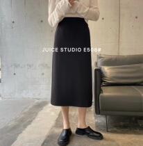 juice2022 Springtime New Suit Half Body Dress Woman slim fit slim fit in high waist long section Body Bag Hip Skirt