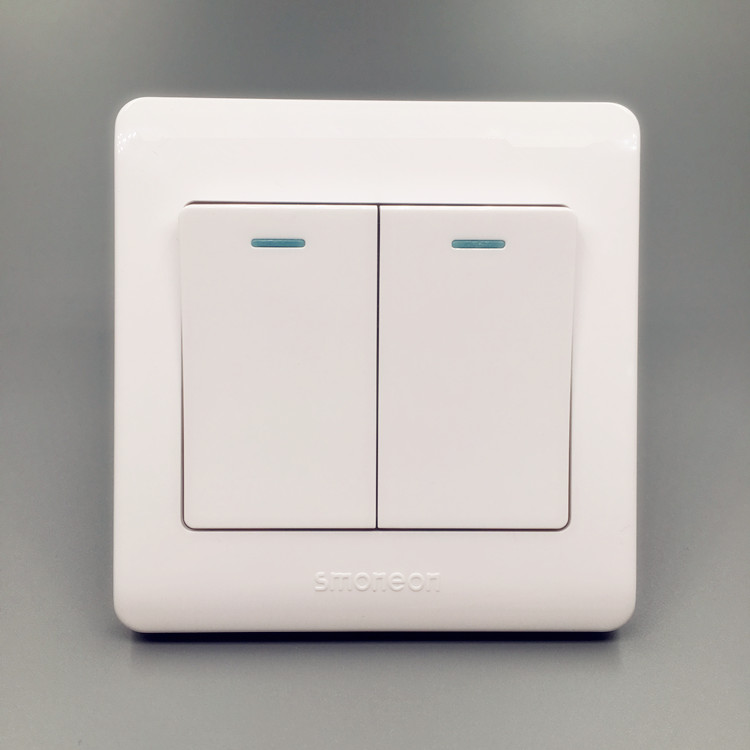 Two open single control switch two 2 open double double switch single control wall switch panel white concealed 86 type