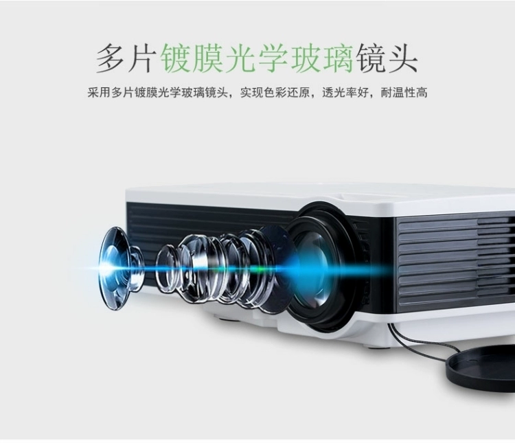 Chuangrong X1600 gia đình HD máy chiếu LED mini thu nhỏ tự làm máy chiếu trẻ em TV máy chiếu - Máy chiếu