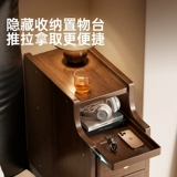 Прикроватная тумбочка из цельного дерева для дома, спальни, 20 см, чрезвычайно узкая прикроватная тумбочка в античном стиле с небольшим зазором, боковой шкаф для хранения вещей