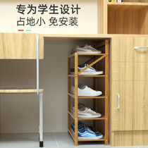 Shoe shelf dormitory college students simple entrance small personal mini non-installation dormitory dust storage narrow shoe cabinet