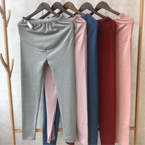 De Rong pregnant womens thermal underwear thickened waistline adjustable pregnancy belly in autumn pants wear bottom fever