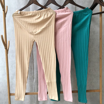 Combed cotton pregnant woman can adjust toabdominal autumn pants spring autumn and winter pregnancy lining pants home sleeping pants pure cotton elastic body