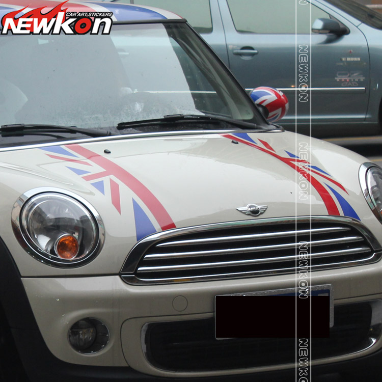 个性车贴 引擎盖贴 迷你MINI贴纸 英国国旗款 cooper clubman订做