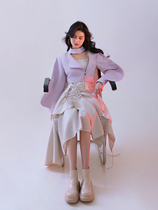 MXU Spring to grass length 2022 Spring new small crowddesign senses Butterfly sleeves Temperament Jacket Short Coats Women