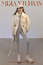 MXU Trendy Hunting Dress Autumn Winter New Ocean Air Tooling Design Sense 100 Hitch Reduction Age Jacket Cotton Jacket Woman