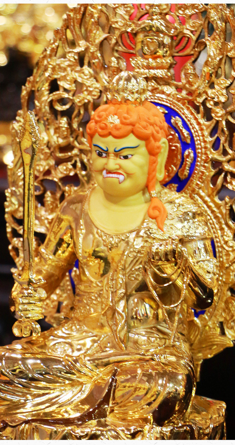 天吳寶軒銅鎏金工藝不動明王密宗佛像居家供佛擺件不動尊菩薩裝飾品swt 627 Yahoo奇摩拍賣