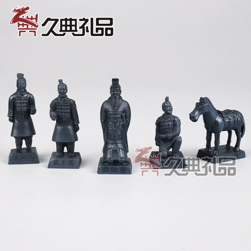 Китайские характеристики xi'an туристы сувениры терракотта воины медные автомобильные ремесла обрабатывают подарки для отправки друзей и детей
