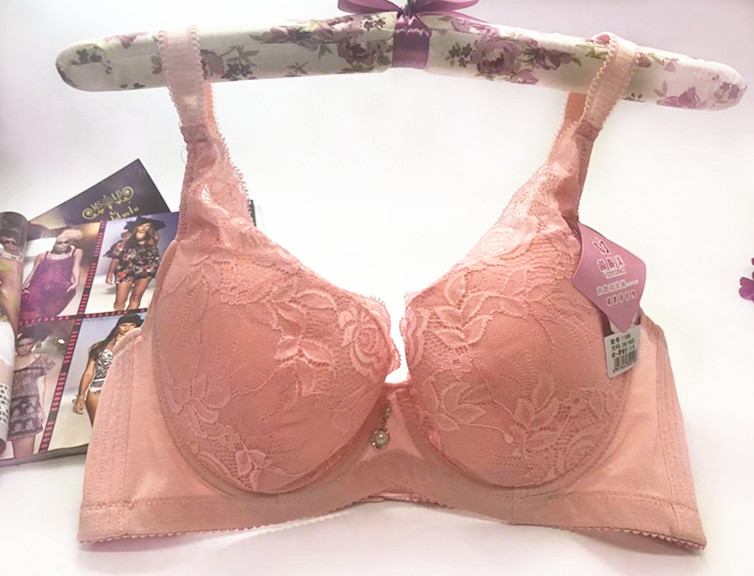 Mùa hè không có vòng thép áo ngực cup C cỡ lớn chất béo mm ngực lớn tập hợp đồ lót có thể điều chỉnh áo lót triumph