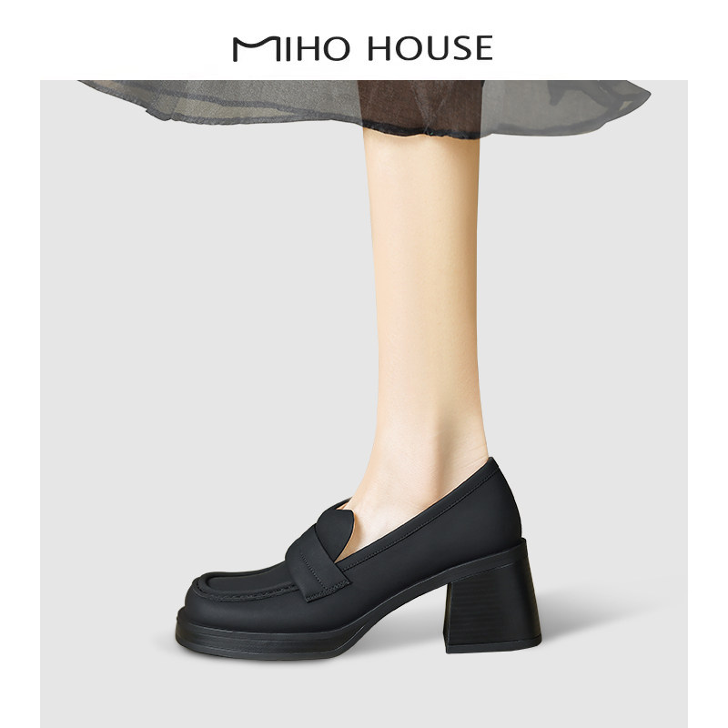 Ulovazn Japan ~ spring 2023 new black retro British wind deep thick and thick and Lefu shoes