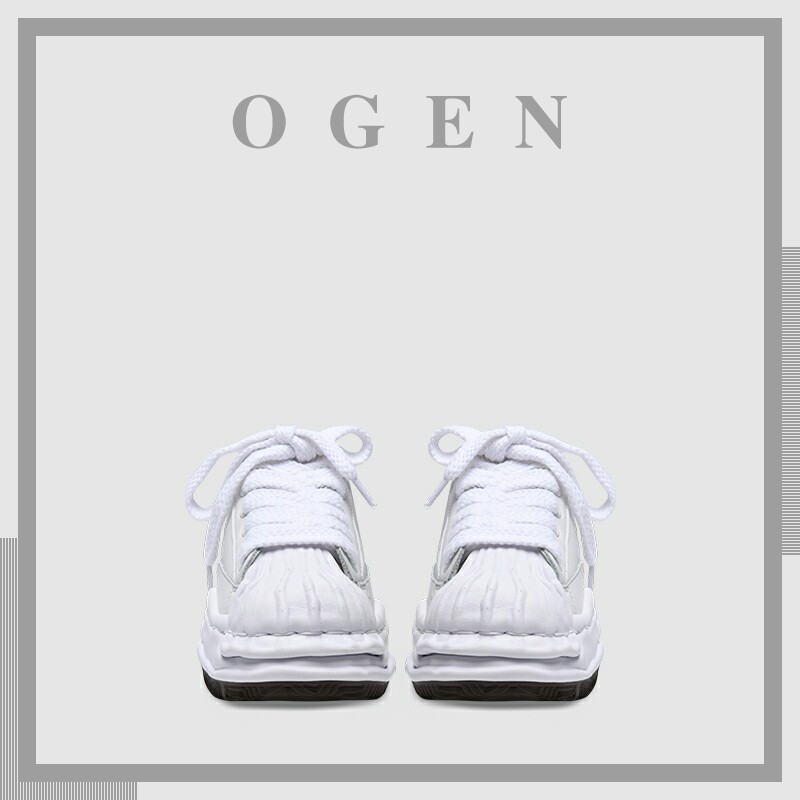 ULOVAZN Japanese dark blue anti-velvet tail Mihara Yasuyu shell head small white shoes female dissolved leather shoes ins tide