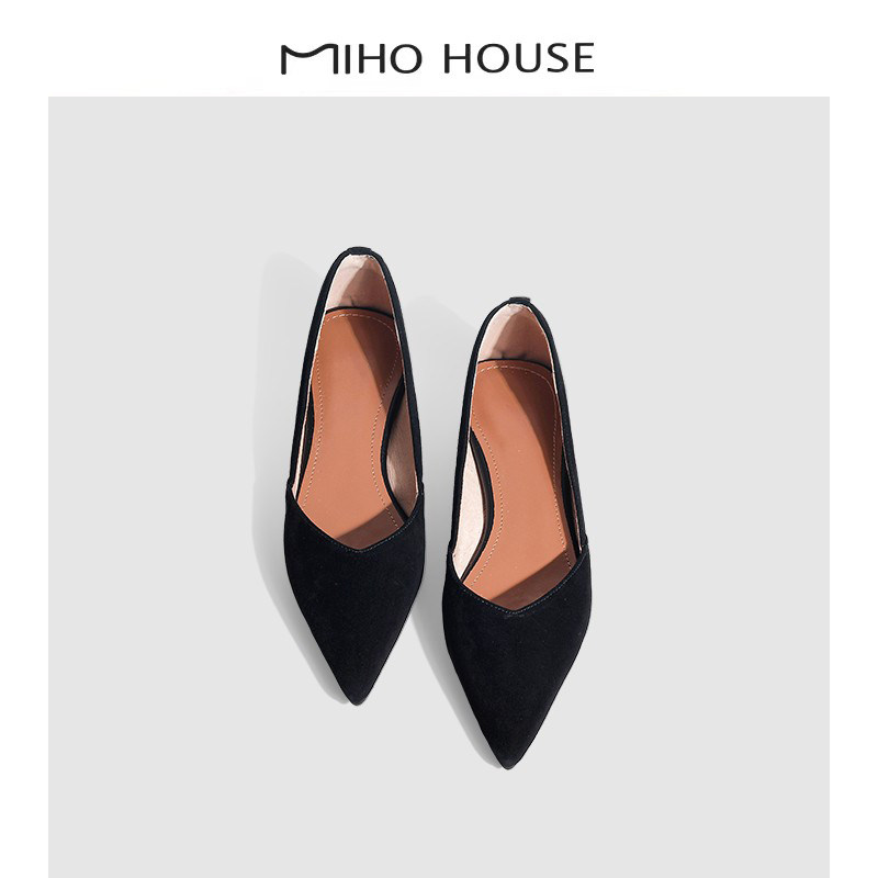 Ulovazn Japan ~ autumn elegant wind single shoes female spring with shallow low heels soft leather shoes