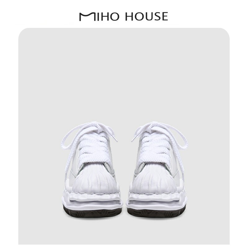 ULOVAZN Japan's Mihara Yasuyu shell head dissolved leather sneakers fire red tail men's and women's couple models leisure tide