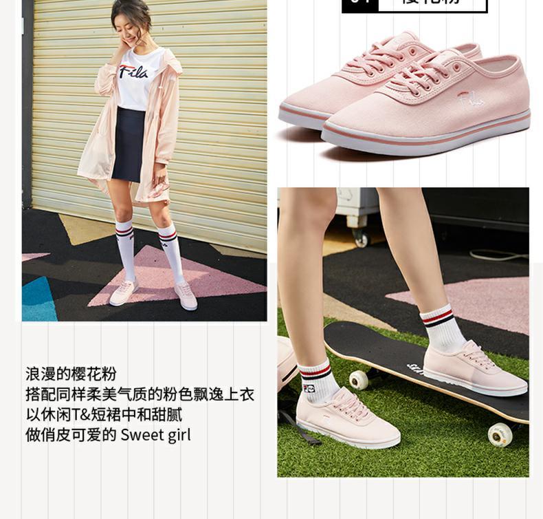 Giày vải Fila Fila Giày nữ 2018 chính thức giúp đỡ thấp macarons phiên bản Hàn Quốc của giày trắng giản dị hoang dã giày sneaker nam đẹp