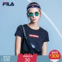 Áo thun nữ Fila Fila 2019 mùa xuân thể thao màu sắc thiết kế giản dị LOGO ngắn T áo sơ mi tay ngắn - Áo phông thể thao áo ba lỗ thể thao