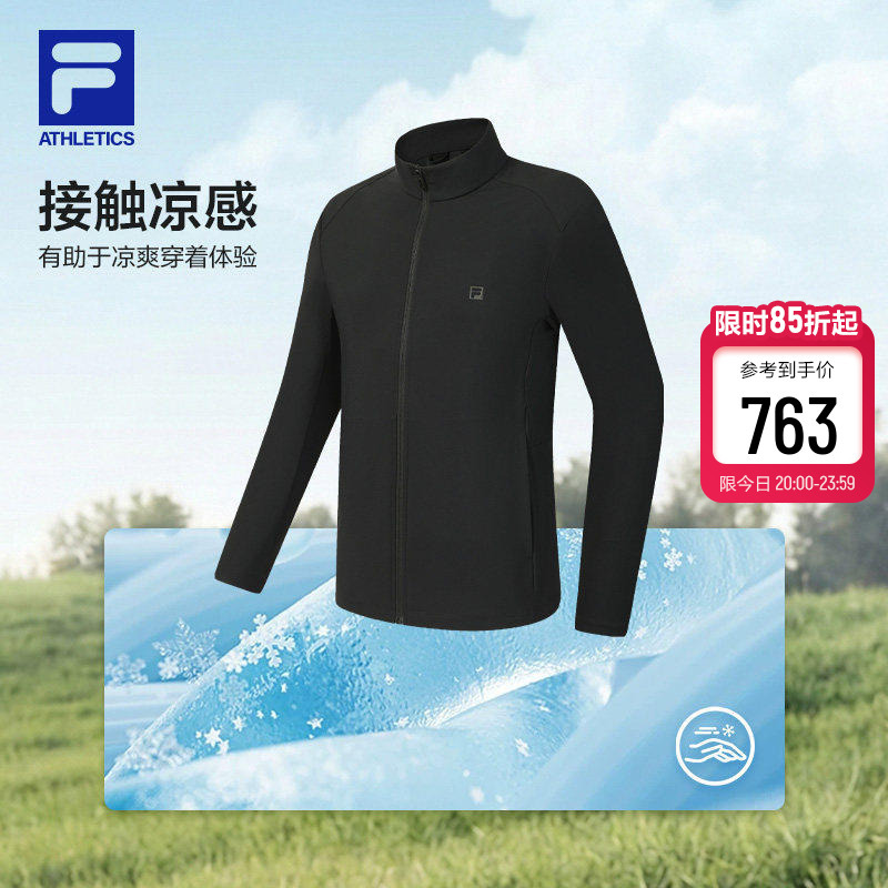 Fila Official Men's Knitted Long-Sleeved Jacket 2026 Summer New Fitness Sports Basic Lightweight Cool Top Fila Official Men's Knitted Long-Sleeved Jacket 2026 Summer New Fitness Sports Basic Lightweight Cool Top