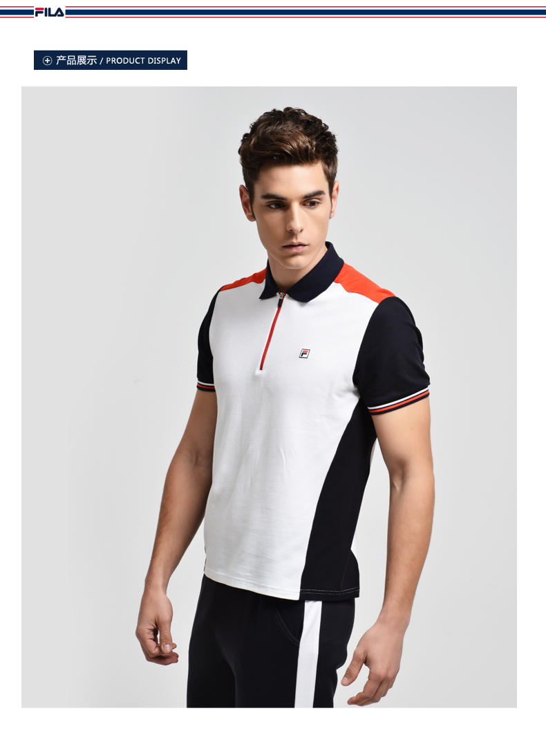 Polo sport homme FILA en coton - Ref 555424 Image 9