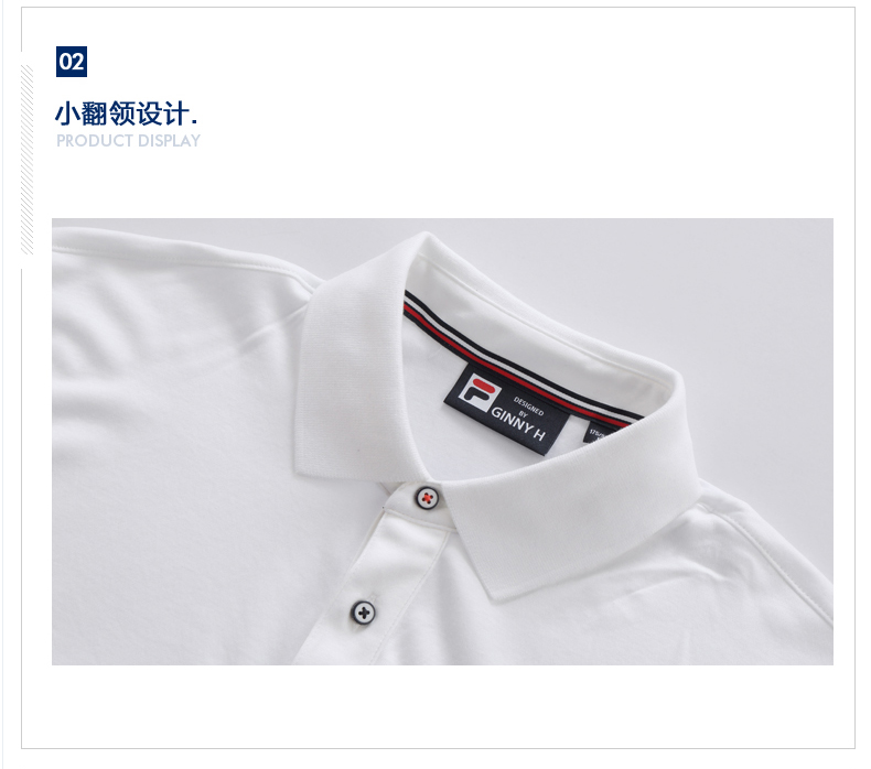 Fila fila nam ngắn tay áo 2018 mùa hè mới ve áo ngắn tay áo polo áo bông thể thao t- shirt người đàn ông 1áo polo nữ trắng