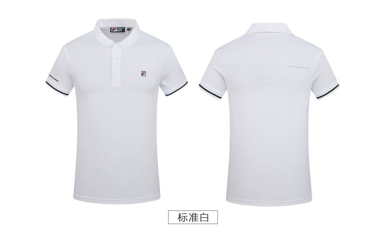 FILA Fila nam ngắn tay áo polo 2018 mùa hè mới hấp thụ độ ẩm thể thao thoáng khí giải trí POLO áo sơ mi nam áo polo nam đẹp