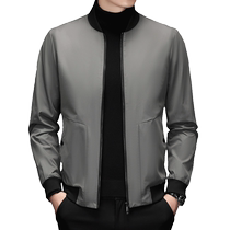 2021 new jacket jacket mens spring and autumn slim down business casual 100 ride-hailing cliffon top