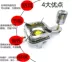 Changjin Sơn gas hóa bếp cồn ngoài trời di động cắm trại dã ngoại bếp lò đặt bếp lửa thiết bị nồi hơi - Bếp lò / bộ đồ ăn / đồ nướng dã ngoại