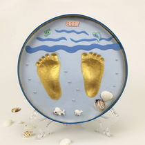 Newborn handfoot printing hand film foot model baby Christmas personality novelty creative gifts year old baby birthday gift