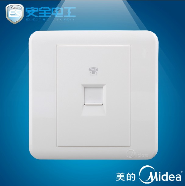 Clear Cabin Beauty Midea Switch Socket Panel Brief C03 Single phone socket C03T