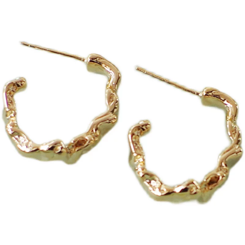 Design earrings, universal accessory, silver 925 sample