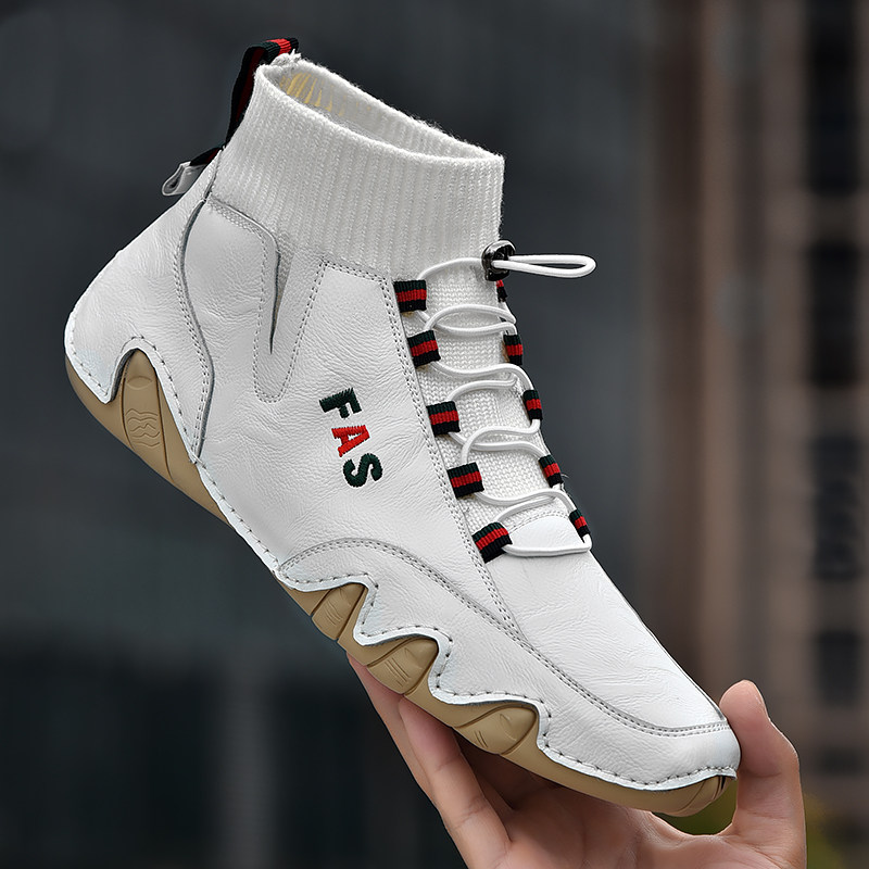 Shield Ram clearance processing broken code special Martin boots men's casual leather shoes leather high-top shoes Peas shoes pick up leakage