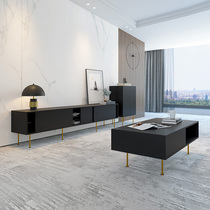 Light extravagant TV cabinet Tea Table Combined Willy-style Extremely Brief Nordic Modern Minimalist Guest Hall Furniture Grey Rear Modern Ground Cabinet