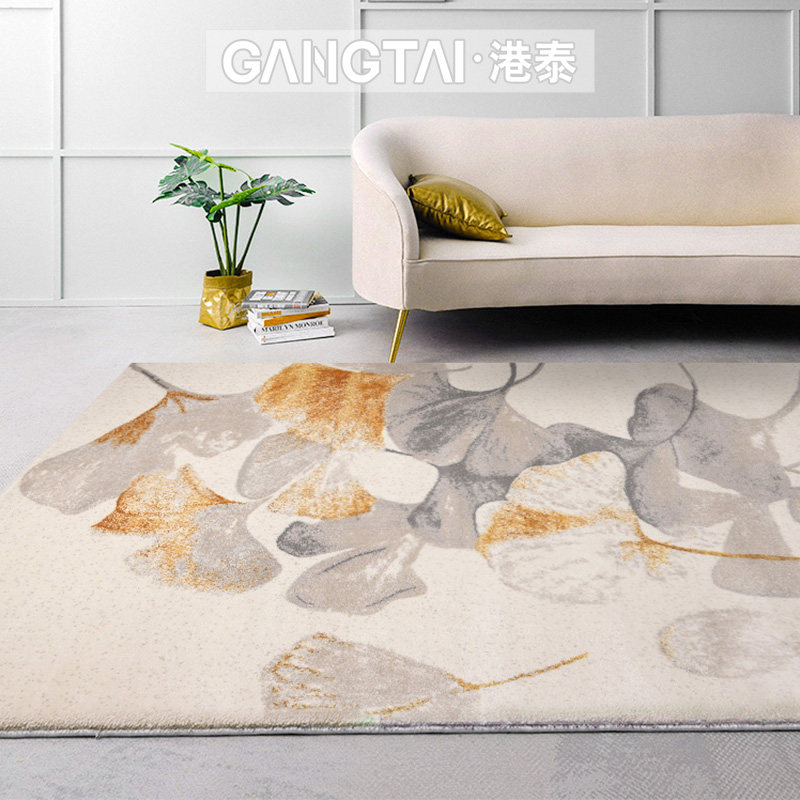 New Chinese-style carpet retro light luxury golden abstract post-modern simple European minimalist American Nordic living room bedroom bedside