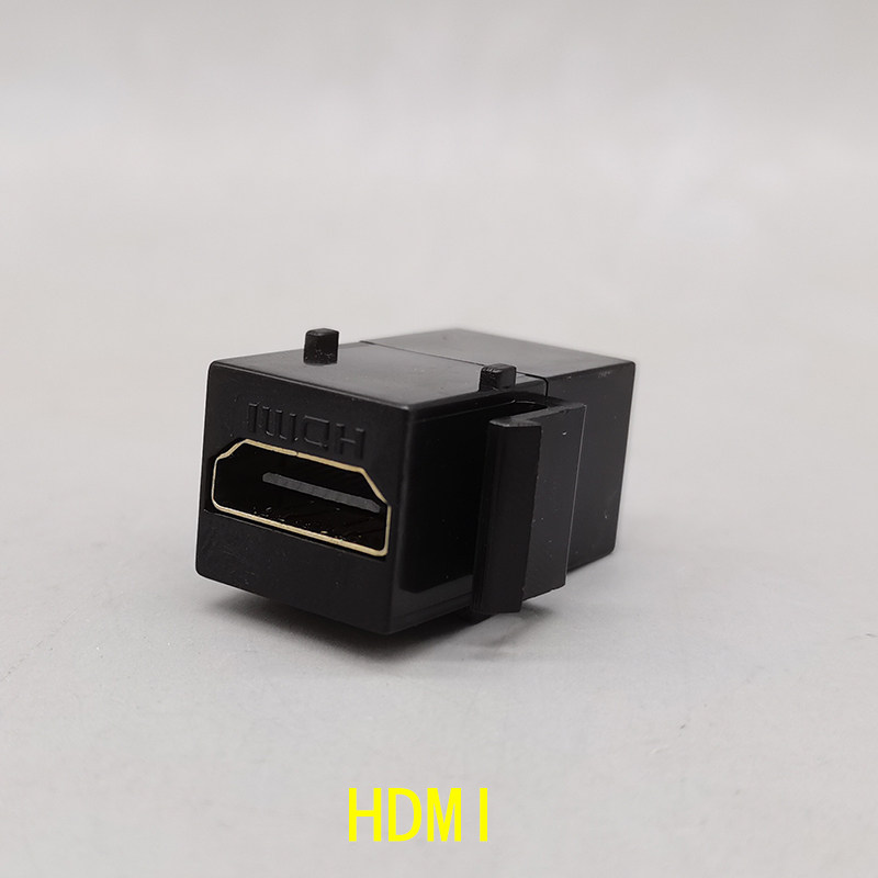 Black Amplip HDMI Straight-in-fit table insert for mother-to-head multimedia desktop bracket straight human head model block