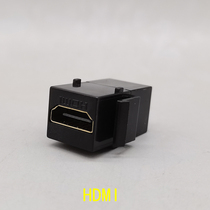 Black Amp port HDMI direct plug can be equipped with table plug female to female adapter multimedia desktop stand straight module