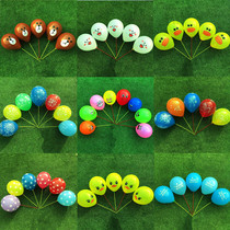 Thickened childrens cartoon birthday balloon decoration layout kindergarten a variety of baby toy balloon accessories