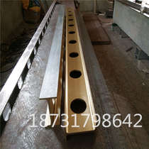 Magnesium aluminum alloy I-shaped flat ruler aluminum magnesium I-shaped flat ruler measuring light flat ruler 4000*175 * 80mm