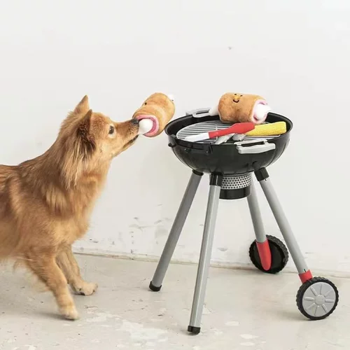 Spot ins -Barbecue барбекю для любимого собаки скрывать пищу пахнет плюшевые игрушки шелест бумаги