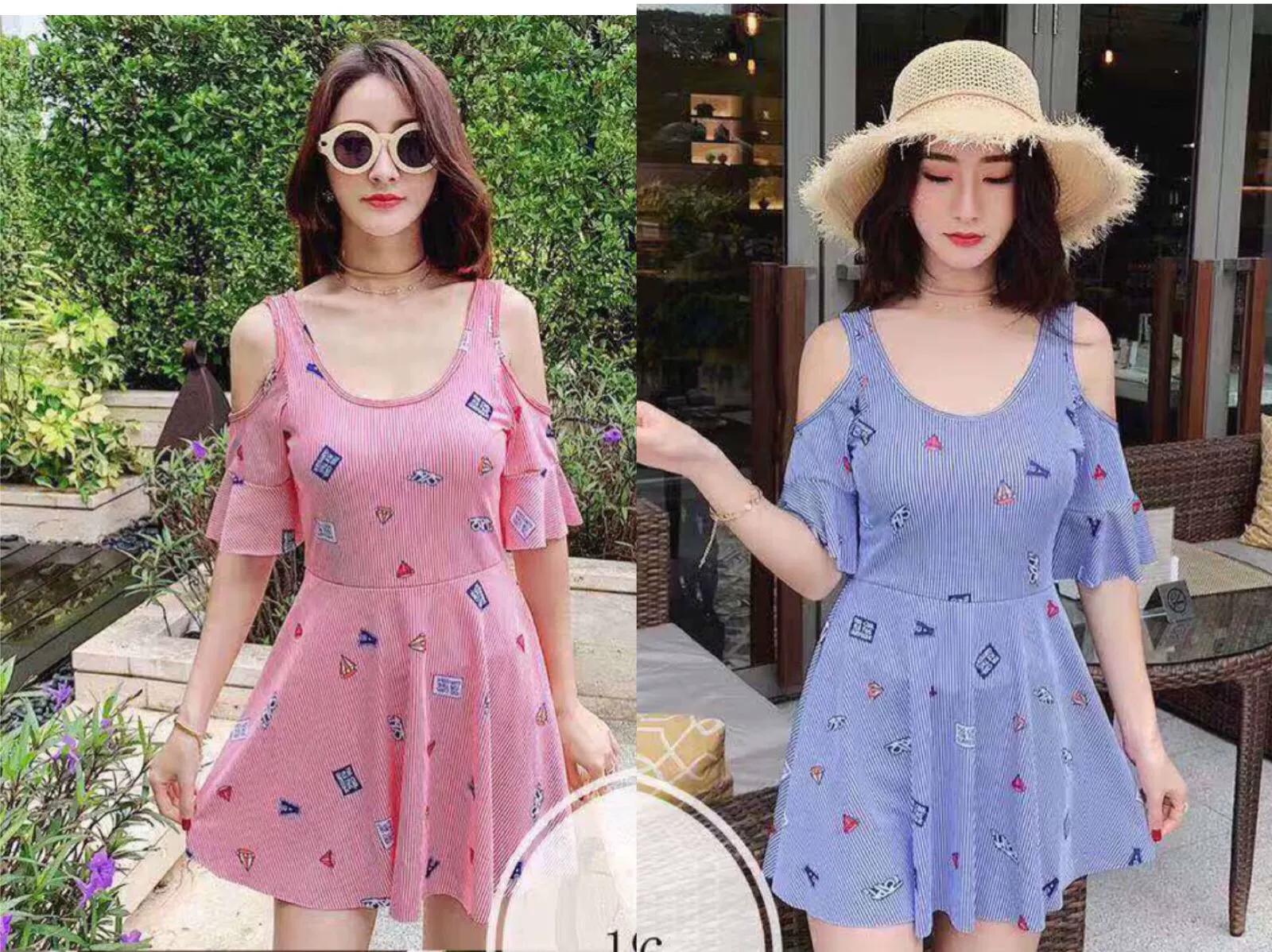 Lô áo tắm của phụ nữ Bảo thủ Một mảnh thời trang Vest không dây ngắn tay che Váy phong cách Hàn Quốc Ban mùa xuân Bãi biển nóng - Bộ đồ bơi One Piece