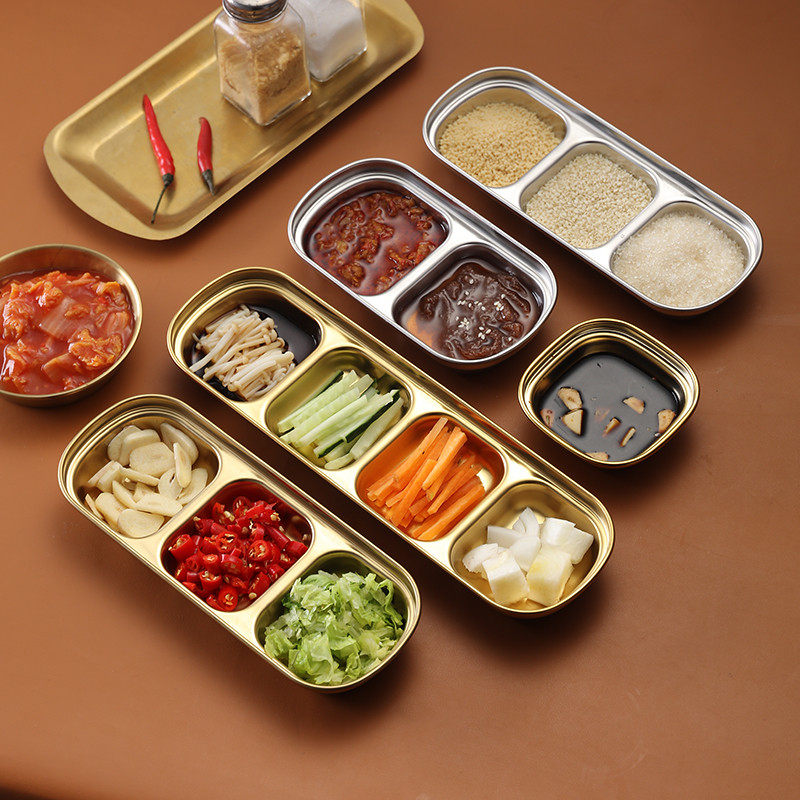 304 stainless steel Korean-style Saucer Hot Pot sauce Saucer Saucer Dish, Japan-ROK Taste Saucer small plate