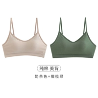 Цвет чая в молочном чае+оливковый зеленый [кросс -увлекательная спина]