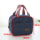 hộp cơm cắm điện chefman Denim dày nhôm lá cách nhiệt hộp ăn trưa dốc dốc oxford không thấm nước dây đeo tay túi gạo nam sinh viên túi ăn trưa - Hộp cơm điện sưởi ấm hộp đựng cơm cắm điện lock&lock