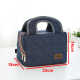 hộp cơm cắm điện chefman Denim dày nhôm lá cách nhiệt hộp ăn trưa dốc dốc oxford không thấm nước dây đeo tay túi gạo nam sinh viên túi ăn trưa - Hộp cơm điện sưởi ấm hộp đựng cơm cắm điện lock&lock