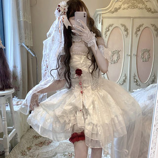 Pure blood kiss gothic marriage tied mesh lolita