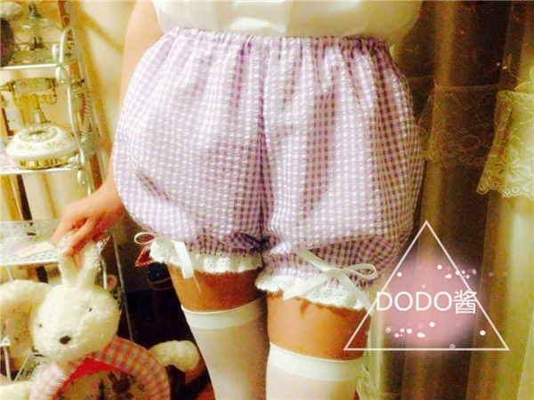 Hương vị nước sốt Studio Nhật Bản Ren Quần lót đáy quần bí ngô Cô gái mềm mại COS COS Đèn lồng an toàn quần short nữ