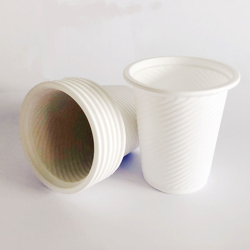 Environmentally friendly household disposable cups thickened cornstarch tableware disposable paper cups dining room water cups 100